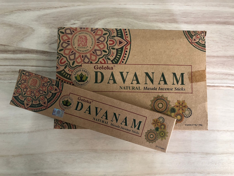 Incienso Goloka Orgánico Davanam